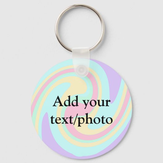 Eenvoudige acrylic voor add-your text name cust sleutelhanger (Voorkant)