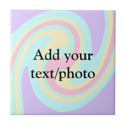 Eenvoudige acrylic voor add-your text name cust tegeltje (Voorkant)