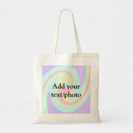 Eenvoudige acrylic voor add-your text name cust tote bag