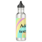 Eenvoudige acrylic voor add-your text name cust waterfles  (Links)