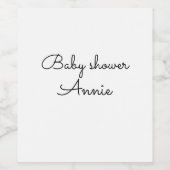 eenvoudige add-on-naam text opshower thro wijn etiket (Enkel label)