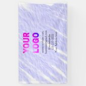 eenvoudige add-on your logo/design here text thr spandoek (Verticaal)