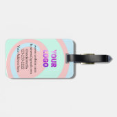 eenvoudige add your logo/design here text pos bagagelabel (Achterkant horizontaal)