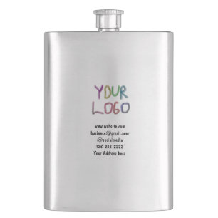 eenvoudige add your logo/design here text pos flacon