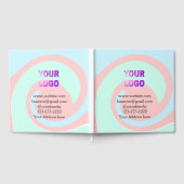 eenvoudige add your logo/design here text pos gastenboek (Volledig)