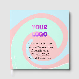 eenvoudige add your logo/design here text pos gastenboek