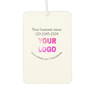 eenvoudige add your logo/design here text pos luchtverfrisser