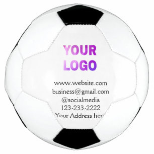 eenvoudige add your logo/design here text pos voetbal
