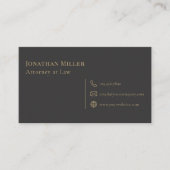 Eenvoudige advocaat Schalen van Justitie Visitekaartje (Voorkant)