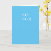 Eenvoudige afscheidskaart kaart (Gele Bloem)