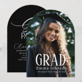Eenvoudige Afstudeer Uitnodiging | 2025 Feest (Voorkant / Achterkant)