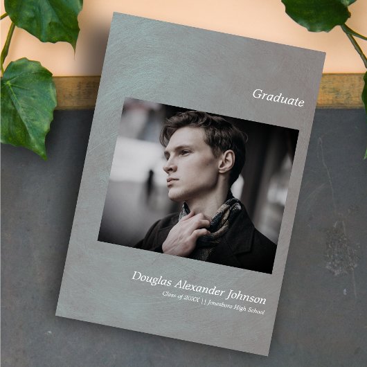 Eenvoudige Afstuderen Aankondiging Aangepaste foto