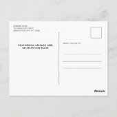 Eenvoudige Afstuderen Foto slaat het Afstuderen Da Briefkaart (Achterkant)