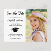 Eenvoudige Afstuderen Foto slaat het Afstuderen Da Briefkaart (Voorkant)