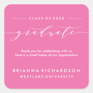 EENVOUDIGE AFSTUDEREN KALLIGRAFIE DANK U STICKER