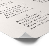 Eenvoudige alfabetische weduwenkaart voor ivoor poster (Hoek)