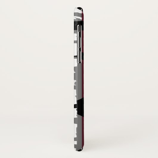 Eenvoudige Amerikaanse vlag met soldaten Case-Mate iPhone Case (Achterkant/links)