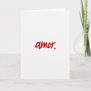 Eenvoudige Amor Handgeschreven Kaart