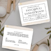 Eenvoudige Apothecary Zeep Bar Belly Band Wrap Lab