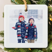 Eenvoudige aquarel foto kerst ornamenten