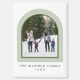 Eenvoudige Arch Moderne Minimalistische Familiefot Magneet