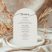 Eenvoudige Arch Wedding Menu Kaart