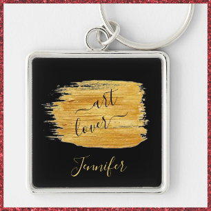 Eenvoudige art Lover-minimalistische design-Sleute Sleutelhanger