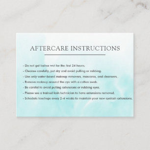 Eenvoudige Azure Lash Extension Microblading After Visitekaartje