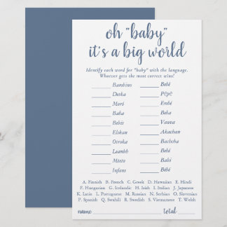 Eenvoudige Baby over de hele wereld | Dusty Blue Q