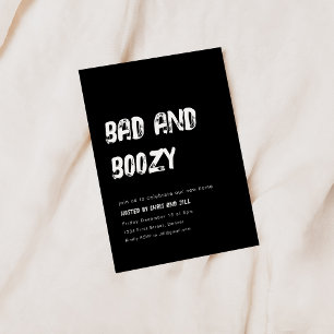 Eenvoudige Bad en Boozy Party uitnodiging