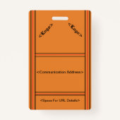 Eenvoudige badge (Achterkant)