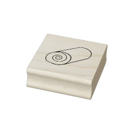 Eenvoudige Bakkerij Roll Art Stamp Rubberstempel