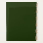 Eenvoudige balk | Modern Forest Green met foto Planner (Achterkant)
