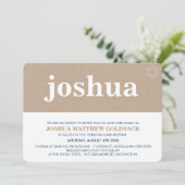 EENVOUDIGE BAR MITZVAH cool moderne ster van david Kaart (Staand voorkant)