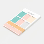 Eenvoudige Basic Planner-taakweekagenda voor taken Post-it® Notes (Schuin)