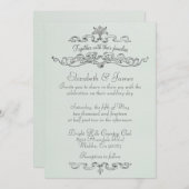 Eenvoudige Basic Wedding-uitnodigingen Kaart (Voorkant / Achterkant)