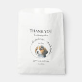 Eenvoudige Beagle Dog Bruiloft Dank u Favor Bag Bedankzakje (Voorkant)
