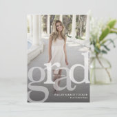 Eenvoudige bedekking van elk jaar Afstuderen Aankondiging (Staand voorkant)