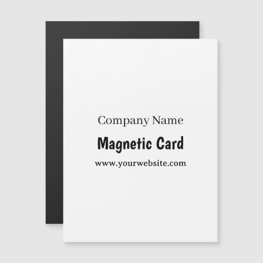 Eenvoudige bedrijfs promotie 4.25"x5.6" magnetisch (Voorkant / Achterkant)