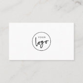 Eenvoudige bedrijfslogo loterij, maak kans op een  plaatskaartje (Achterkant)