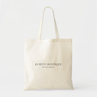 Eenvoudige bedrijfsnaam Boutique Tote Bag
