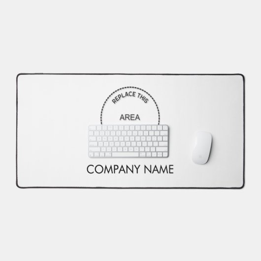 Eenvoudige bedrijfsnaam en Logo White Bureaumat (Keyboard & Muis)
