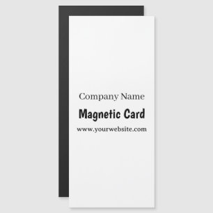 Eenvoudige bedrijfsreclame 4" x 9" magnetische kaa