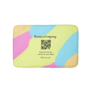Eenvoudige bedrijfswebsite barcode QR voeg naam to Badmat