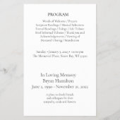 Eenvoudige Begrafenis Viering van het LIFE-program Flyer (Achterkant)