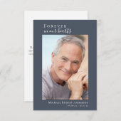 Eenvoudige begrafenisfoto Hartelijk dank | Sympath Bedankkaart (Voorkant / Achterkant)