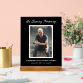 Eenvoudige begrafenisfoto Sympathy Memorial Acryl Bord (Huwelijk)