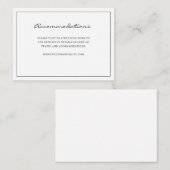 Eenvoudige behuizing Kaart (Voorkant / Achterkant)