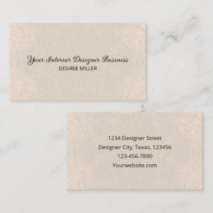 Eenvoudige Beige Bruin Eenvoudige Elegante Textuur Visitekaartje