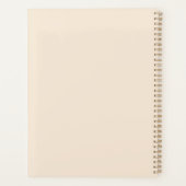 Eenvoudige beige minimalist planner (Achterkant)